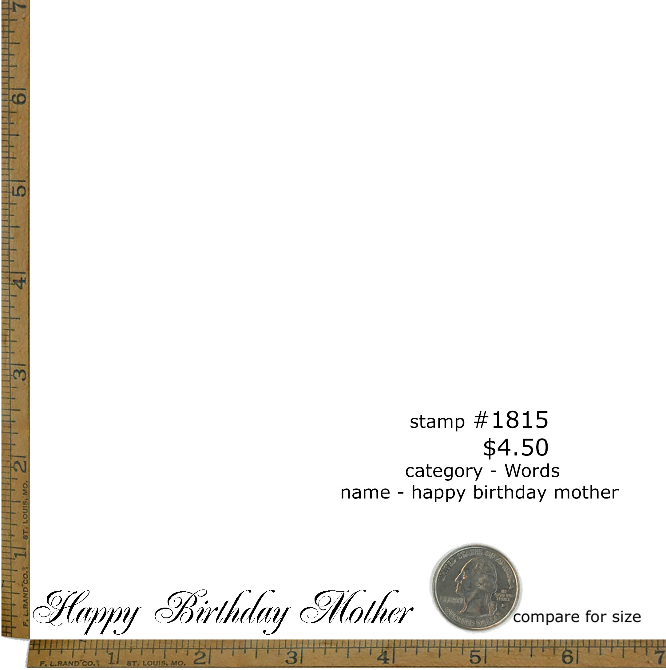 #1815 - Happy Birthday Mother - Words